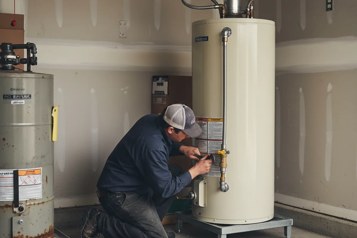 Water heater and shutoff valve replacement in Kirkland